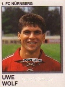 Cromo Uwe Wolf - German Football Bundesliga 1991-1992 n. 259 - Panini