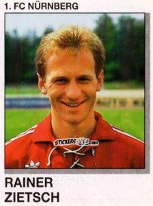 Cromo Rainer Zietsch - German Football Bundesliga 1991-1992 n. 260 - Panini