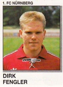 Cromo Dirk Fengler - German Football Bundesliga 1991-1992 n. 262 - Panini