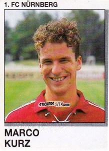 Sticker Marco Kurz - German Football Bundesliga 1991-1992 n. 263 - Panini