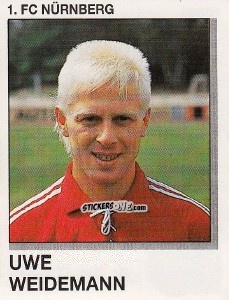 Sticker Uwe Weidermann - German Football Bundesliga 1991-1992 n. 266 - Panini