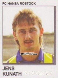 Cromo Jens Kunath - German Football Bundesliga 1991-1992 n. 273 - Panini