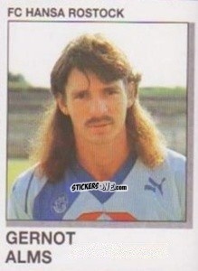 Cromo Gernot Alms - German Football Bundesliga 1991-1992 n. 274 - Panini
