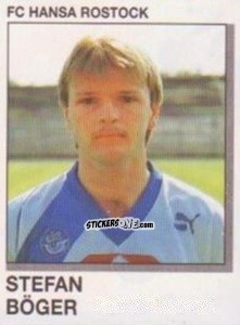 Cromo Stefan Boger - German Football Bundesliga 1991-1992 n. 279 - Panini