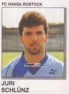 Cromo Juri Schlunz - German Football Bundesliga 1991-1992 n. 281 - Panini