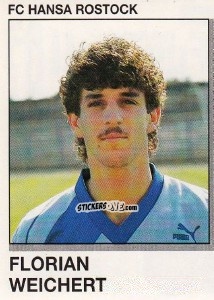 Cromo Florian Weichert - German Football Bundesliga 1991-1992 n. 288 - Panini