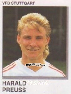 Cromo Harald Preuss - German Football Bundesliga 1991-1992 n. 312 - Panini