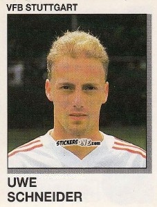 Cromo Uwe Schneider - German Football Bundesliga 1991-1992 n. 315 - Panini