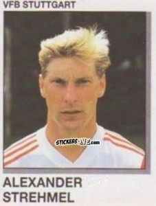Cromo Alexander Strehmel - German Football Bundesliga 1991-1992 n. 316 - Panini