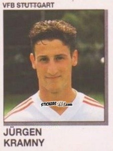 Cromo Jurgen Kramny - German Football Bundesliga 1991-1992 n. 320 - Panini