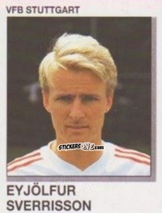 Cromo Eyjolfur Sverrisson - German Football Bundesliga 1991-1992 n. 323 - Panini