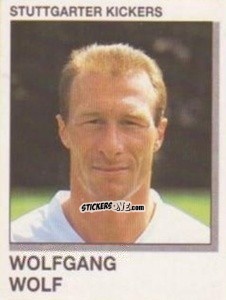 Sticker Wolfgang Wolf - German Football Bundesliga 1991-1992 n. 329 - Panini