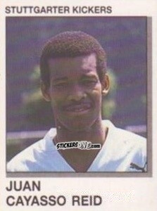 Sticker Juan Cayasso Reid - German Football Bundesliga 1991-1992 n. 331 - Panini