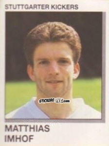 Cromo Matthias Imhof - German Football Bundesliga 1991-1992 n. 332 - Panini