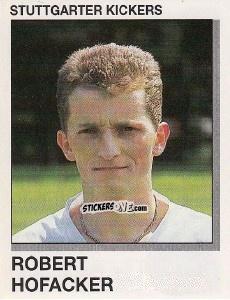 Cromo Robert Hofacker - German Football Bundesliga 1991-1992 n. 337 - Panini