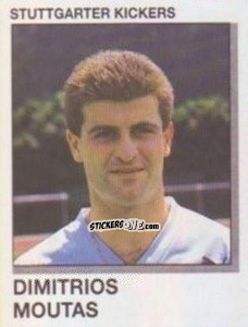 Cromo Dimitrios Moutas - German Football Bundesliga 1991-1992 n. 340 - Panini