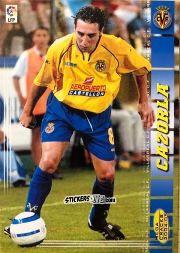 Figurina Cazorla - Liga 2004-2005. Megacracks n. 474 - Panini