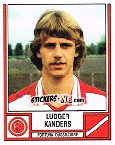 Figurina Ludger Kanders - German Football Bundesliga 1981-1982 n. 153 - Panini