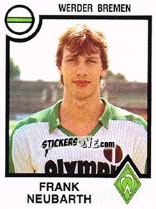 Figurina Frank Neubarth - German Football Bundesliga 1983-1984 n. 72 - Panini