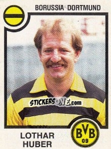 Sticker Lothar Huber - German Football Bundesliga 1983-1984 n. 83 - Panini