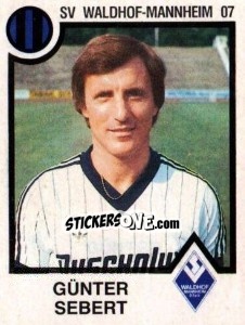 Sticker Gunter Sebert - German Football Bundesliga 1983-1984 n. 212 - Panini