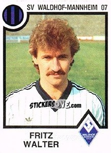 Figurina Fritz Walter - German Football Bundesliga 1983-1984 n. 256 - Panini