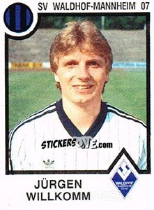 Sticker Jurgen Willkomm - German Football Bundesliga 1983-1984 n. 259 - Panini