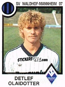 Sticker Detlef Olaidotter - German Football Bundesliga 1983-1984 n. 260 - Panini