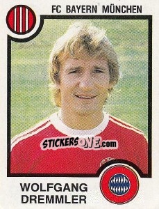 Sticker Wolfgang Dremmler - German Football Bundesliga 1983-1984 n. 284 - Panini