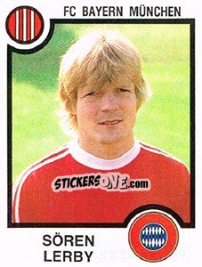 Figurina Soren Lerby - German Football Bundesliga 1983-1984 n. 288 - Panini