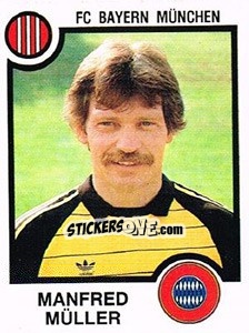 Sticker Manfred Muller - German Football Bundesliga 1983-1984 n. 295 - Panini