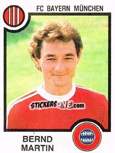 Sticker Bernd Martin - German Football Bundesliga 1983-1984 n. 296 - Panini