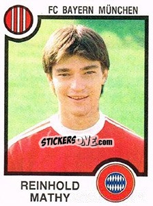 Cromo Reinhold Mathy - German Football Bundesliga 1983-1984 n. 299 - Panini