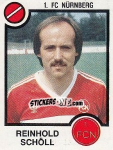 Cromo Reinhold Scholl - German Football Bundesliga 1983-1984 n. 305 - Panini