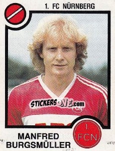 Sticker Manfred Burgsmuller - German Football Bundesliga 1983-1984 n. 307 - Panini