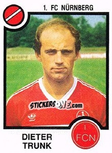 Cromo Dieter Trunk - German Football Bundesliga 1983-1984 n. 312 - Panini