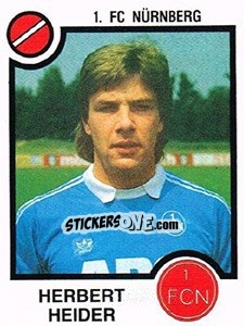 Sticker Herbert Heider - German Football Bundesliga 1983-1984 n. 314 - Panini