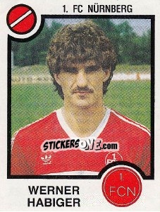 Sticker Werner Habiger - German Football Bundesliga 1983-1984 n. 315 - Panini