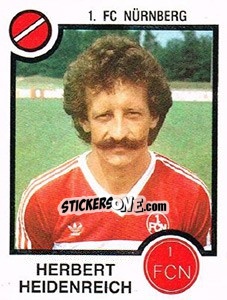 Cromo Herbert Heidenreich - German Football Bundesliga 1983-1984 n. 317 - Panini