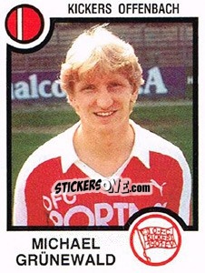 Cromo Michael Grunewald - German Football Bundesliga 1983-1984 n. 322 - Panini