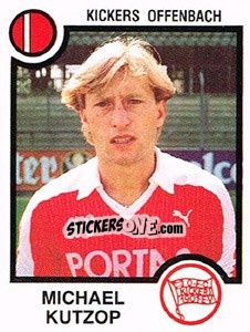 Cromo Michael Kutzop - German Football Bundesliga 1983-1984 n. 323 - Panini