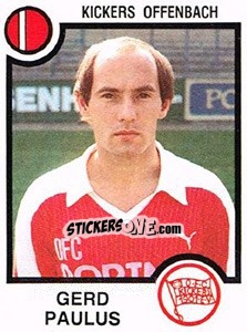 Cromo Gerd Paulus - German Football Bundesliga 1983-1984 n. 324 - Panini