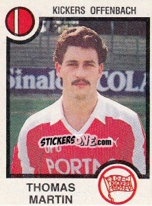 Sticker Thomas Martin - German Football Bundesliga 1983-1984 n. 330 - Panini