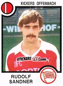 Cromo Rudolf Sandner - German Football Bundesliga 1983-1984 n. 332 - Panini