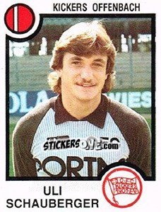 Cromo Uli Schauberger - German Football Bundesliga 1983-1984 n. 333 - Panini