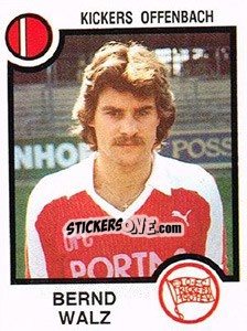 Cromo Bernd Walz - German Football Bundesliga 1983-1984 n. 334 - Panini