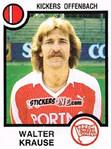Cromo Walter Krause - German Football Bundesliga 1983-1984 n. 335 - Panini