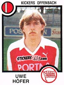 Cromo Uwe Hofer - German Football Bundesliga 1983-1984 n. 336 - Panini