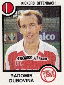 Cromo Radomir Dubovina - German Football Bundesliga 1983-1984 n. 337 - Panini