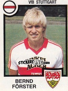 Figurina Bernd Forster - German Football Bundesliga 1983-1984 n. 343 - Panini